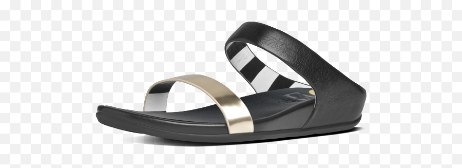 Fitflop Review Banda Leather Slide Sandal - Slide Sandal Png,Sandals Png