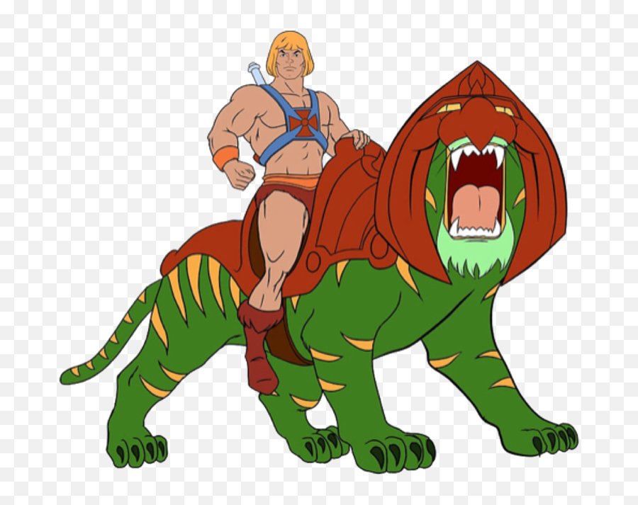 He Man Y Battlecat Transparent Png - He Man Stickers,He Man Png