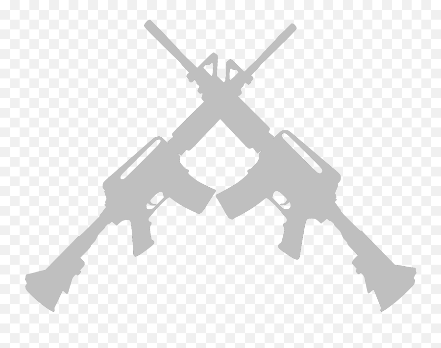 Download Transparent Crossed Guns Png - Ar 15 Cross,Rifle Transparent