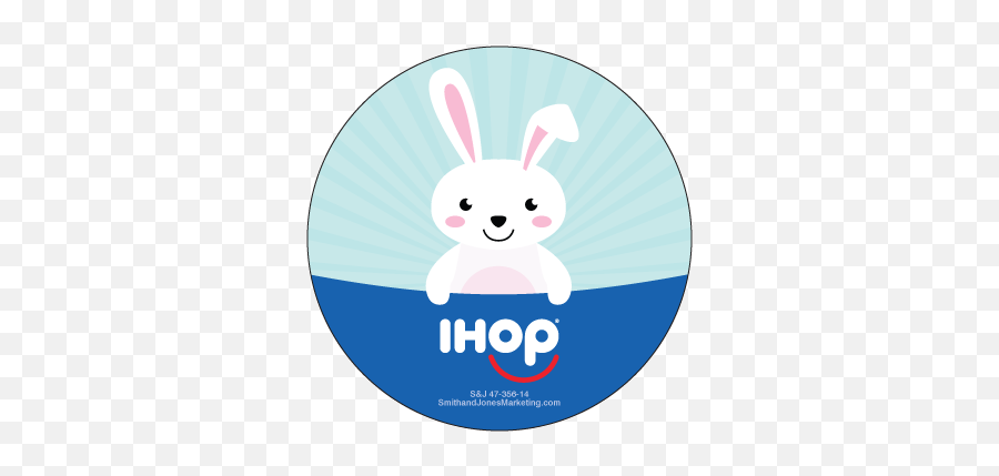 Easter Bunny Sticker 47 - 35614 2567 Ihop Local Cartoon Png,Ihop Logo Png