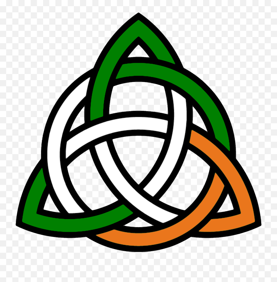 Irish Knot Flag Free Images - Vector Clip Art Irish Celtic Trinity Knot Png,Ireland Flag Png