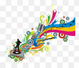 Skull Designers Renders Music - Colourful Music Notes Png Colorful Transparent Music Notes Png,Music Notes Png