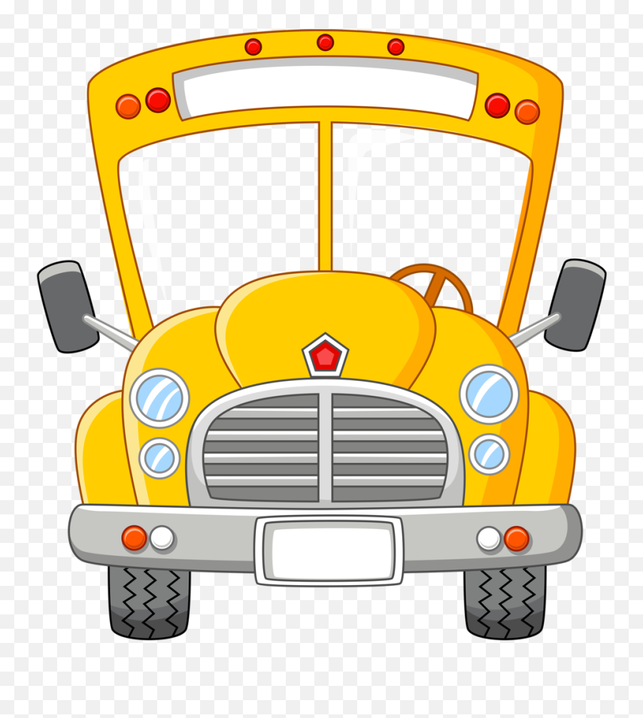 46 School Buses Clipart Images - School Bus Vector School Bus Front Cartoon Png,School Bus Png