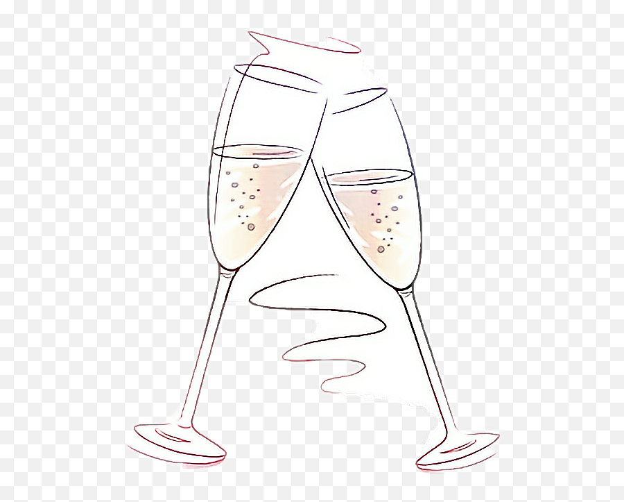 Cheers Champagne Toast Sticker By Akitag14 - Champagne Glass Png,Champagne Toast Png