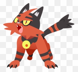 Torracat Pokemon Transparent Cartoon - Jingfm Pokemon Litten Png,Litten Png