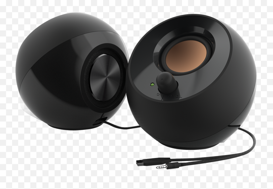 Creative Pebble - Speakers For Pc 44watt Total Black Creative Pebble Png,Speaker Icon Not Active