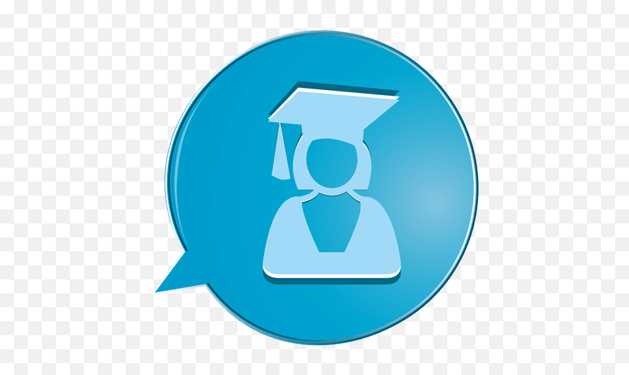 Female Graduate Bubble Icon - Transparent Png U0026 Svg Vector File Square Academic Cap,Graduate Icon Vector