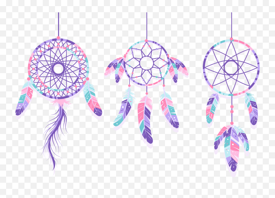Vector Hand Painted Purple Check Dream - Dream Catcher Birthday Invitation Png,Dream Catcher Png