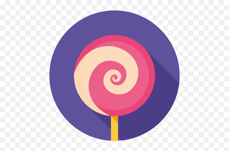 Candy Dessert Food Lollipop Sweet Icon - Lollipop Icon Circle Sweet Icon Png,Dessert Icon Png