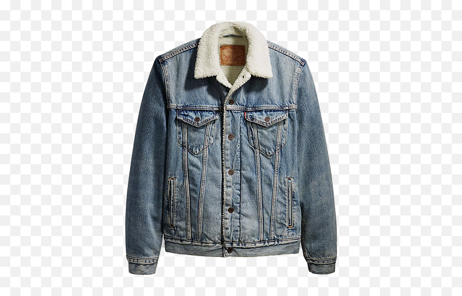 14 Best Denim Jackets For Men That Are Both Rugged And - Levi Sherpa Trucker Jacket Men Light Wash Png,Levis Icon Shorts
