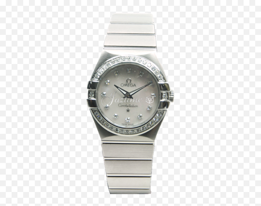 Omega Constellation Quartz 12315276055001 27mm White Mother Of Pearl Diamond Stainless Steel Brand New - Solid Png,Marina And The Diamonds Icon