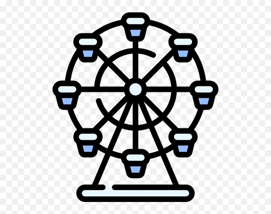 Ferris Wheel Vector Graphics Drawing Car - Car Png Download Ferris Wheel Icon Png,Wheel At Icon Park