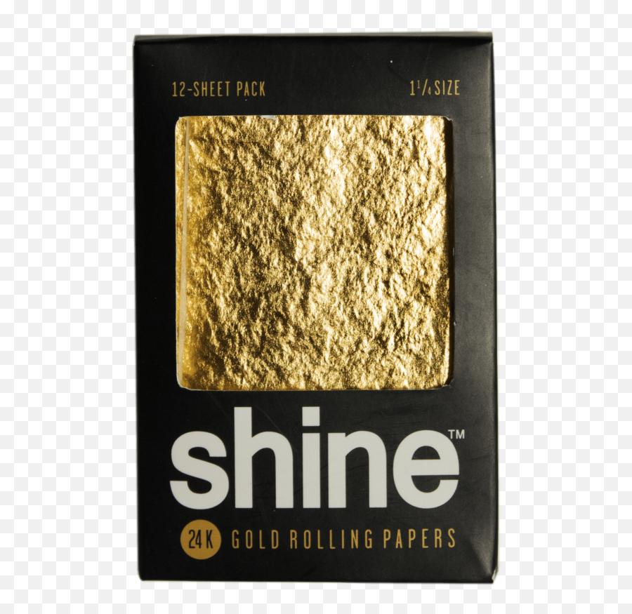 24k Gold Rolling Papers - Shine Papers Png,Gold Shine Png