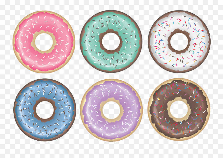 Transparent Background Donut Clip Art - Transparent Background Free Donut Clipart Png,Donut Transparent Background