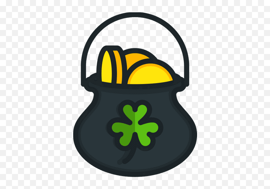 Irish Pot With Money - Canva Png,Pot Of Gold Icon