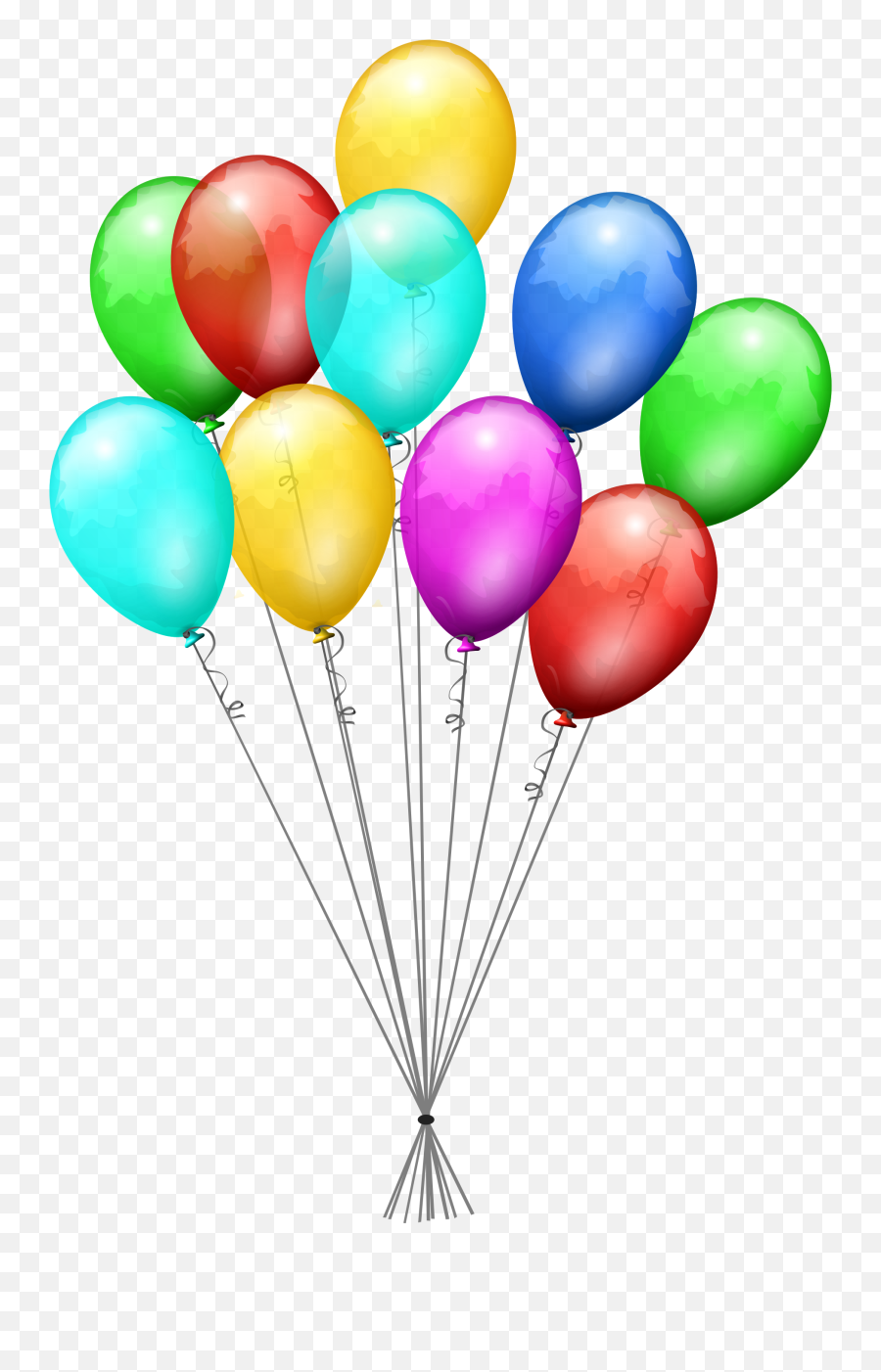 Birthday Baloons Png - Birthday Balloon Clipart Transparent Transparent Background Balloons Png Transparent,Balloon Transparent Background