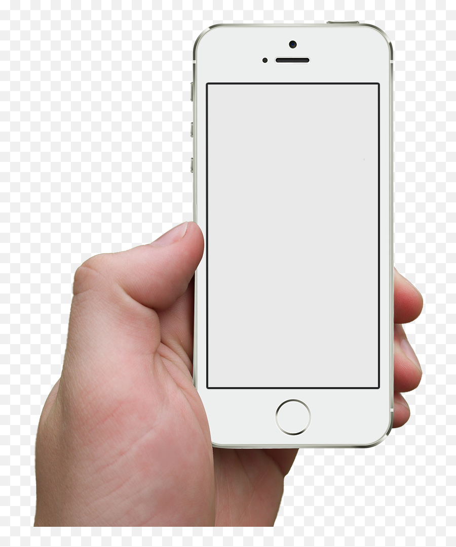 Download Hd Iphone 6 In Hand Png - Iphone Hand Transparent Transparent Iphone In Hand Png,Hand Transparent Background