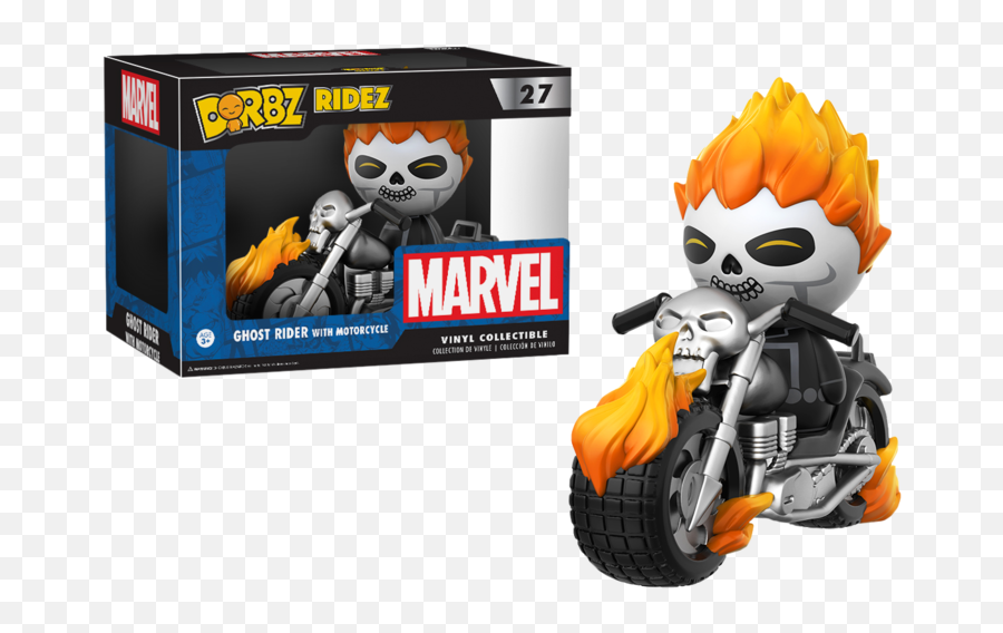 Ghost Rider - Ghost Rider With Motorcycle Dorbz Vinyl Figure Ghost Rider Pop Png,Ghost Rider Png