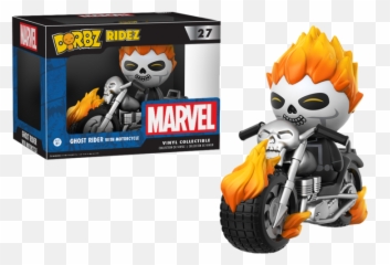 Ghost Rider - with Motorcycle Dorbz Vinyl Figure Pop png