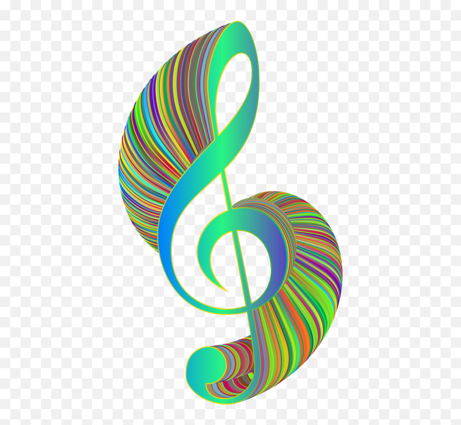 Greenmusical Noteclef Png Clipart - Royalty Free Svg Png Circle,Treble Clef Png