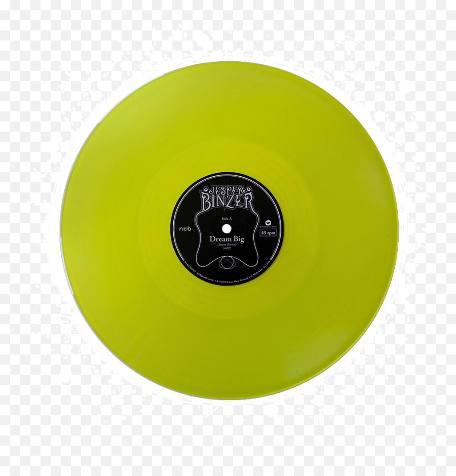 Download Hd Vinyl Record Dream Big And Undecided - Transpart Translucent Yellow Clear Yellow Record Png,Vinyl Record Png