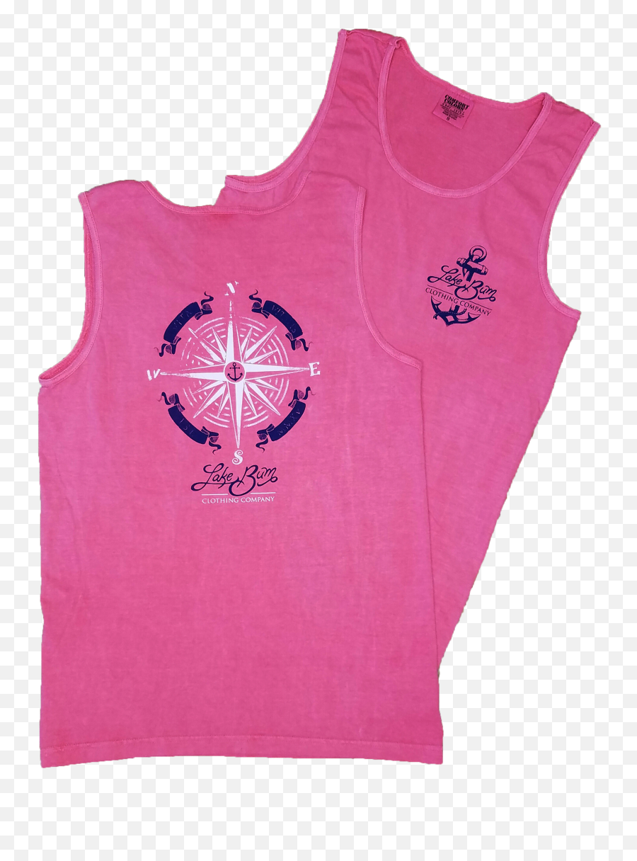 Lake Bum Compass Rose Tank - Active Tank Png,Compass Rose Png