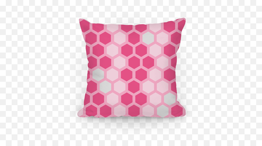 Large Pink Geometric Honeycomb Pattern Pillows Lookhuman - Free Sci Fi Texture Png,Honeycomb Pattern Png