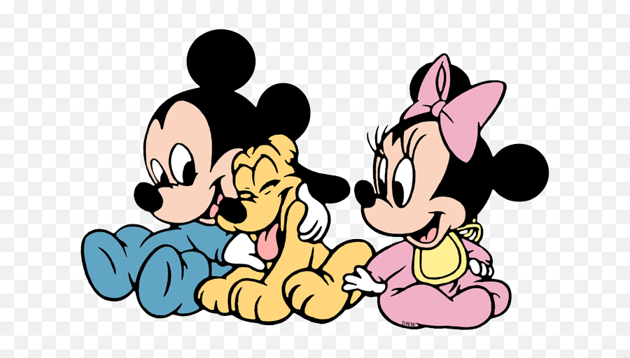 Baby Pluto Mickey Minnie Desenho De Urso Desenhos - Mickey Und Minnie Baby Png,Pluto Transparent Background