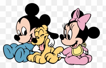 Baby Pluto Mickey Minnie Desenho De Urso Desenhos - Und png
