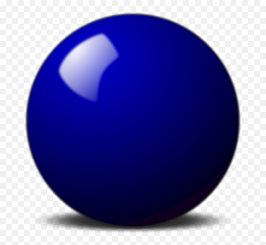Blue Snooker Ball - Sphere Png,Sphere Png