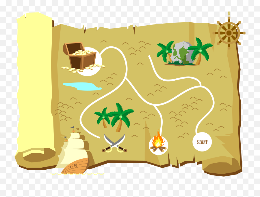 Download Map For Island Treasure Looking Maps Clipart Png - Map Clipart Png,Map Clipart Png