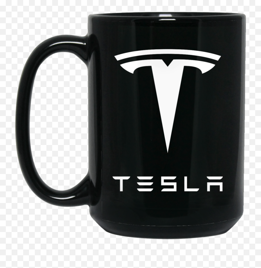 Elon Musk Tesla Logo Coffee Mug - White Tesla Logo Png,Tesla Logo Transparent