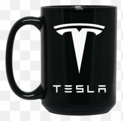 Elon Musk Tesla Logo Coffee Mug - White Png