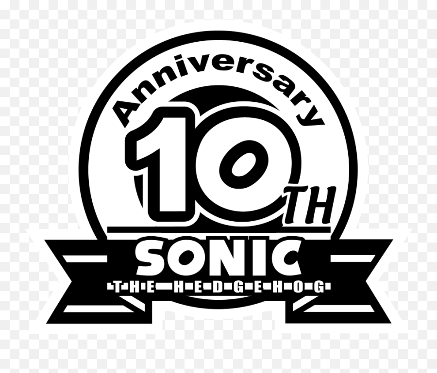 Sonic 10th Anniversary - Logos Gallery Sonic Scanf Sonic Classic Collection Ds Png,Sonic Hedgehog Logo