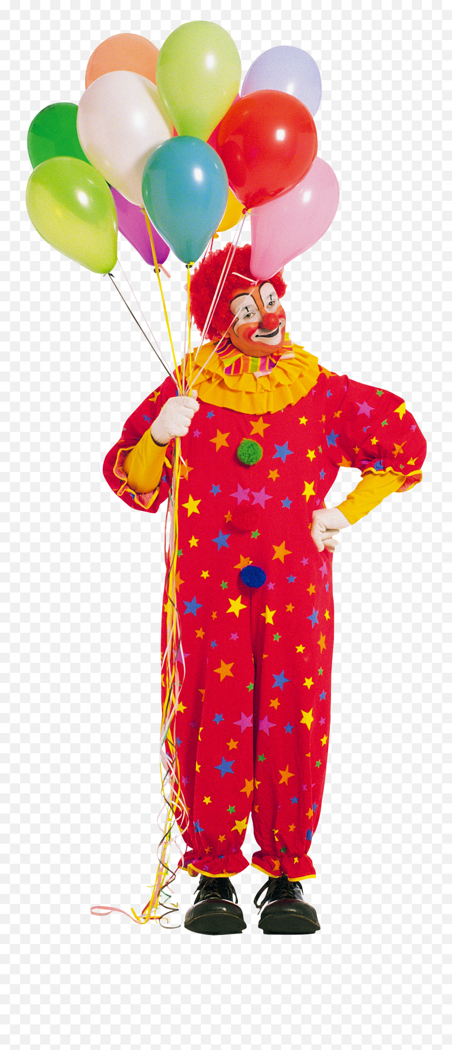 Clown - Party Clown With Balloon Png,Clown Wig Png