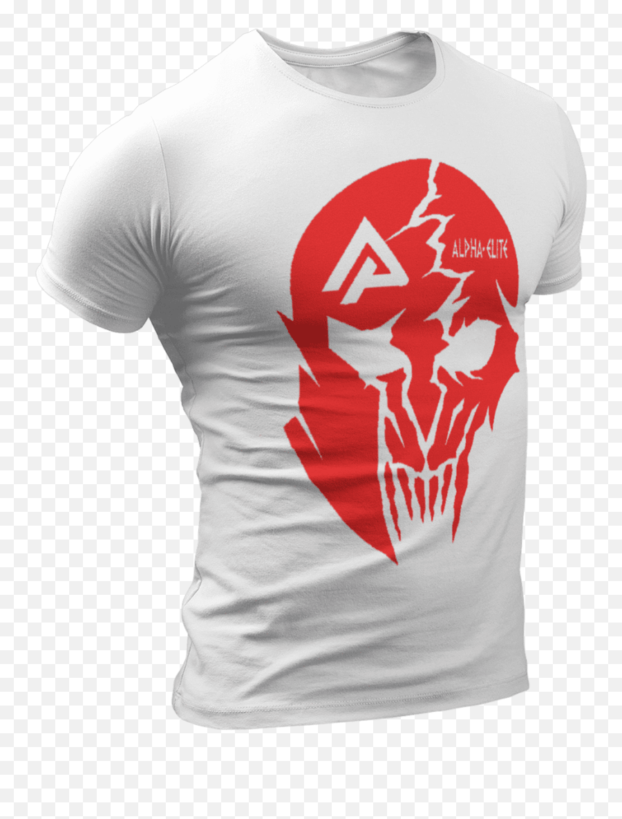 Download Hd T - Shirt Alpha Elite Red Skull Alpha Elite Lepsze Piwo Ni Chleb Koszulka Png,Red Skull Png