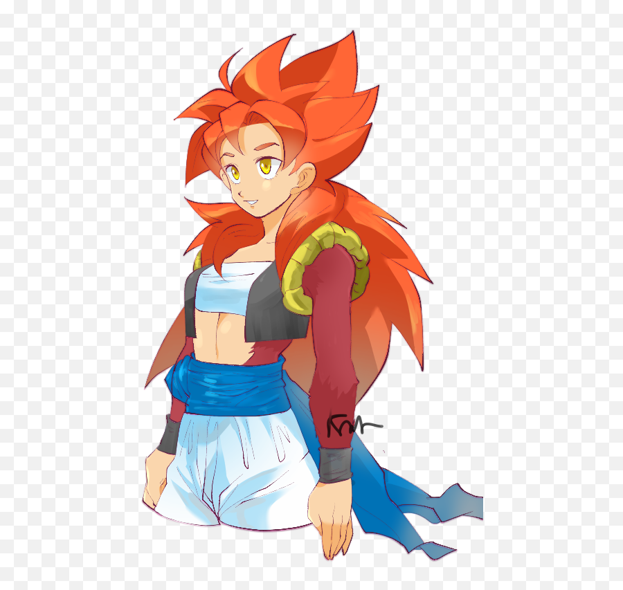Pin - Female Gogeta Png,Goku Hair Transparent