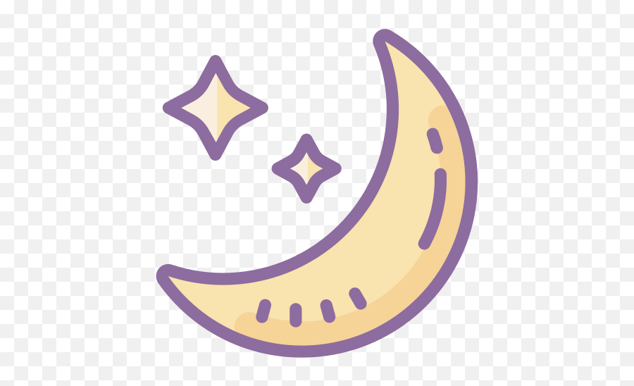 Moon And Stars Icon - Moon And Star Icon Png,Crescent Moon Transparent Background
