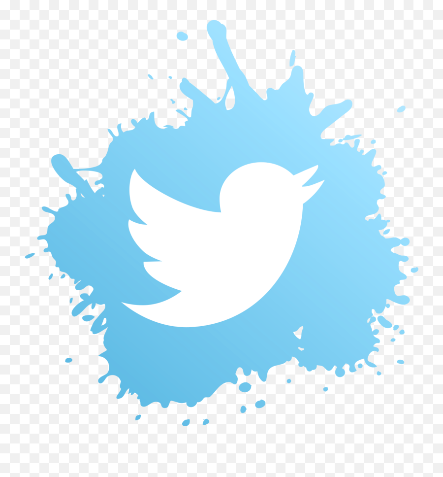 Splash Twitter Icon Png Hd Image Free Download Searchpngcom - Kata Kata Yang Menarik Untuk Memenangkan Giveaway,Twitter Logo Image