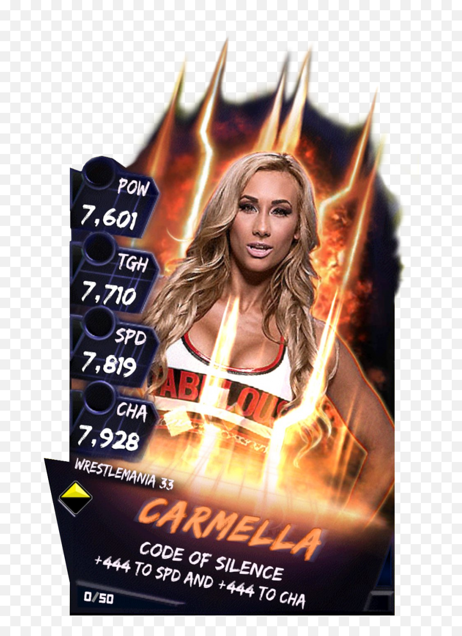 Carmella S3 14 Wrestlemania33 Fusion - Deutsch Wwe Supercard Wrestlemania Fusion Png,Carmella Png