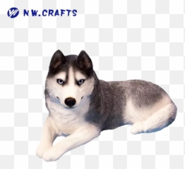 Animal Statue Resin Siberian Husky - Lebensechter Husky Png,Husky Transparent