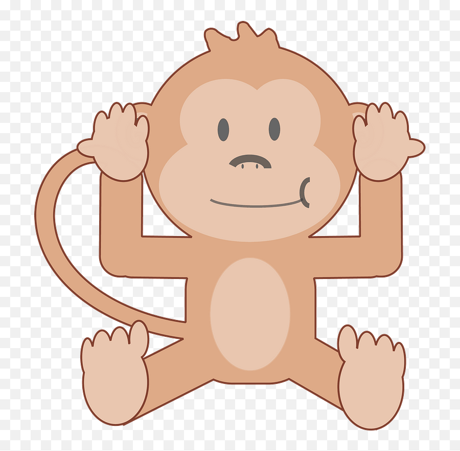 Monkey Hear No Evil Clipart Free Download Transparent Png - No Speak Monkey Png,Hear Png