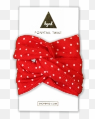 Red And White Polka Dot Twist Png