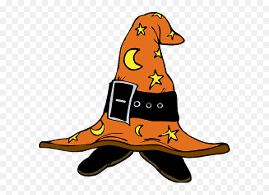 Witch Hat Clipart Kid - Orange Witch Hat Clipart Png Clip Art Of Hat Halloween,Hat Kid Png