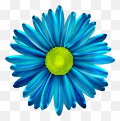 Daisies In Art - Blue Daisy Flower Png,Daisies Png