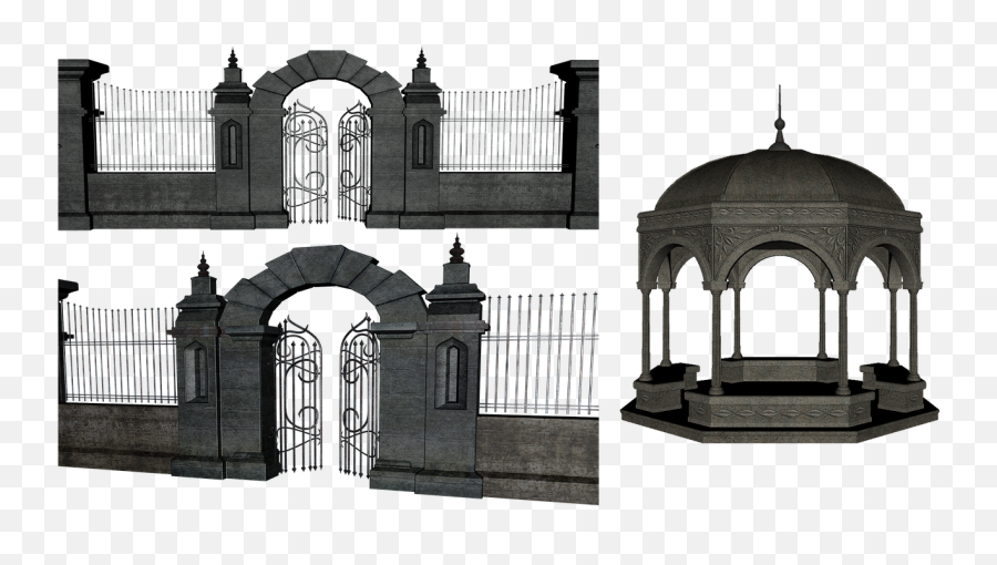 Gate Gates Wall Png