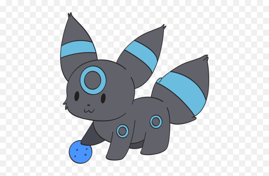 Umbreon Shiny Chibi Png - Shiny Umbreon Transparent Background,Umbreon Png