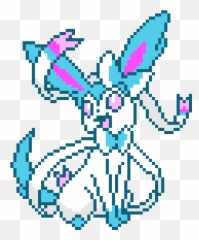Pixel Art Pokemon Sylveon - 8 Bit Pokemon Sprites Png,Sylveon Png