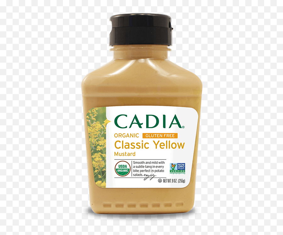Cadia Organic Classic Yellow Mustard 9 Oz - Organic Png,Mustard Png