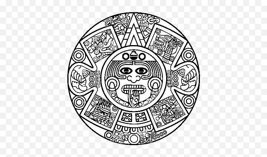 Download Hd Aztec Calendar Ing - Aztec Calendar Png,Aztec Calendar Png